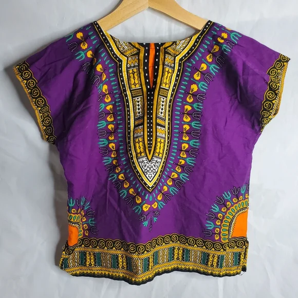 Kids Purple Dashiki - Picture 6 of 7